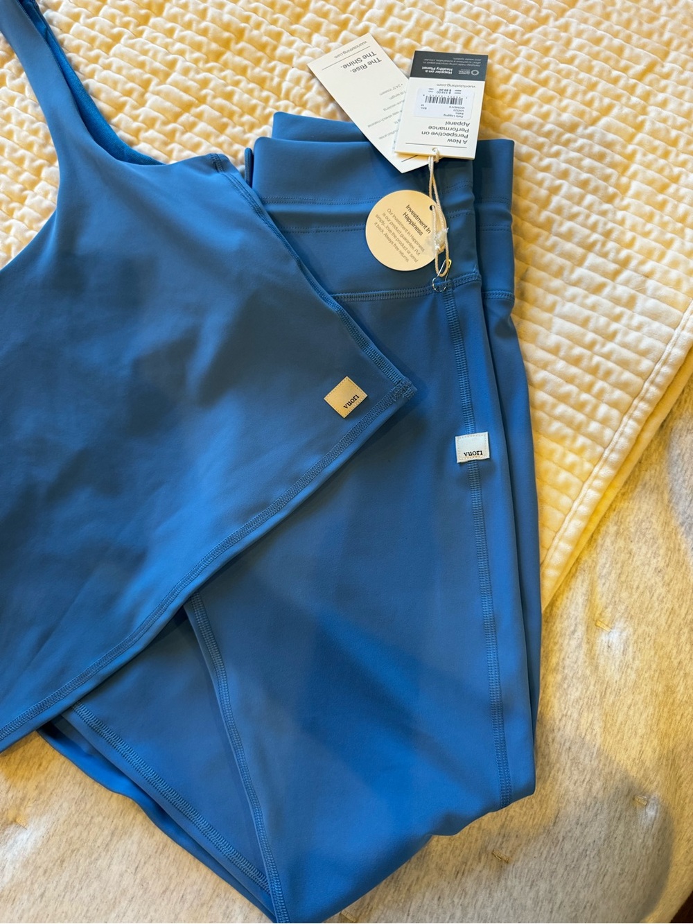 Vuori Baltic Blue daily legging and crop size M - Picture 5 of 6